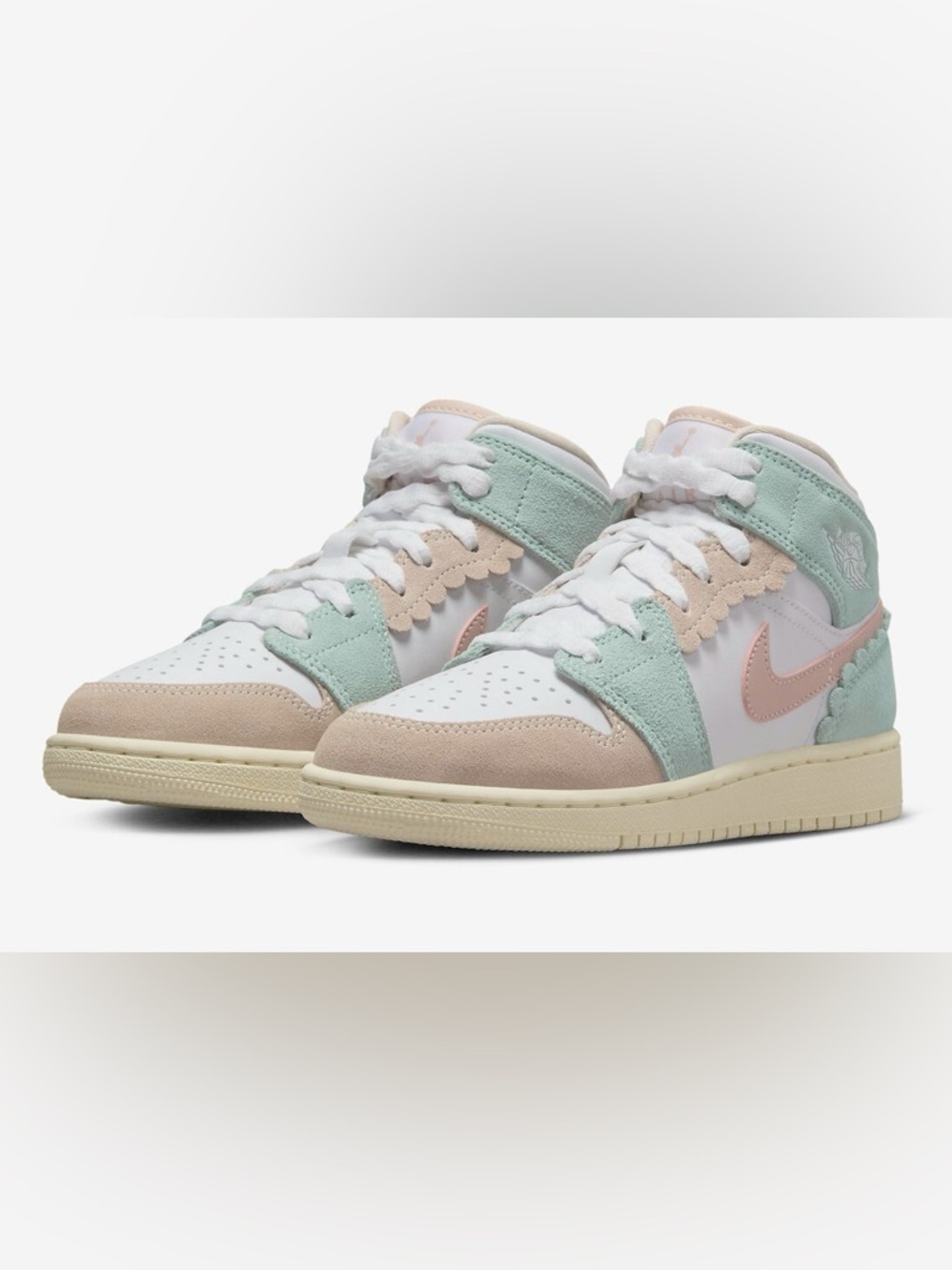 Air Jordan 1 Mid SE GS 'Scalloped Edge'
